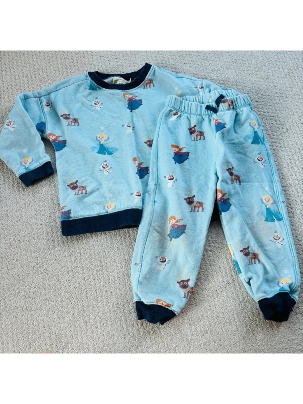 Monica + Andy frozen sweatshirt outfit set